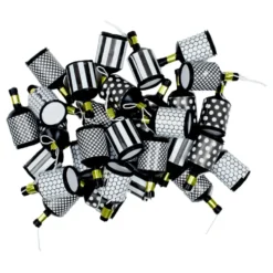 Party Poppers Svart/Vit/Guld