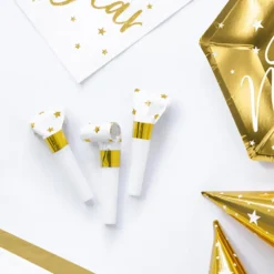 Partytutor Guld/Vit