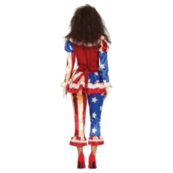 Patriotisk Clown Dam Maskeraddräkt