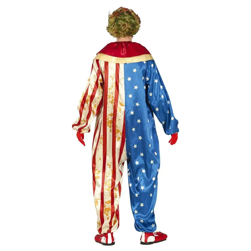 Patriotisk Mördarclown Maskeraddräkt