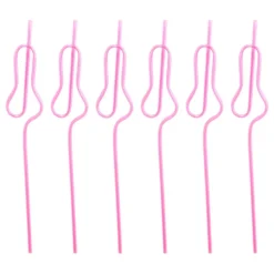 Penis Sugrör Rosa Återanvändbara