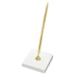 Penna med Hållare Guld