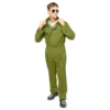Pilot Grön Jumpsuit Maskeraddräkt