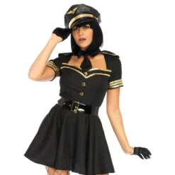 Pilot Klänning Deluxe Maskeraddräkt