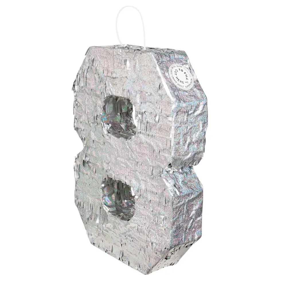 Pinata Siffra Silver Holografisk