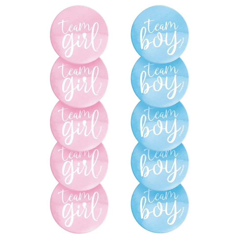 Pins Team Boy & Team Girl