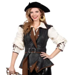 Piratjacka Deluxe Dam Maskeraddräkt