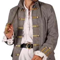 Piratjacka Grå Herr Deluxe