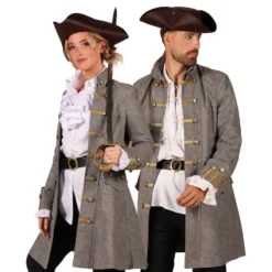 Piratjacka Grå Herr Deluxe
