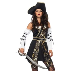 Piratkapten Dam Deluxe Maskeraddräkt
