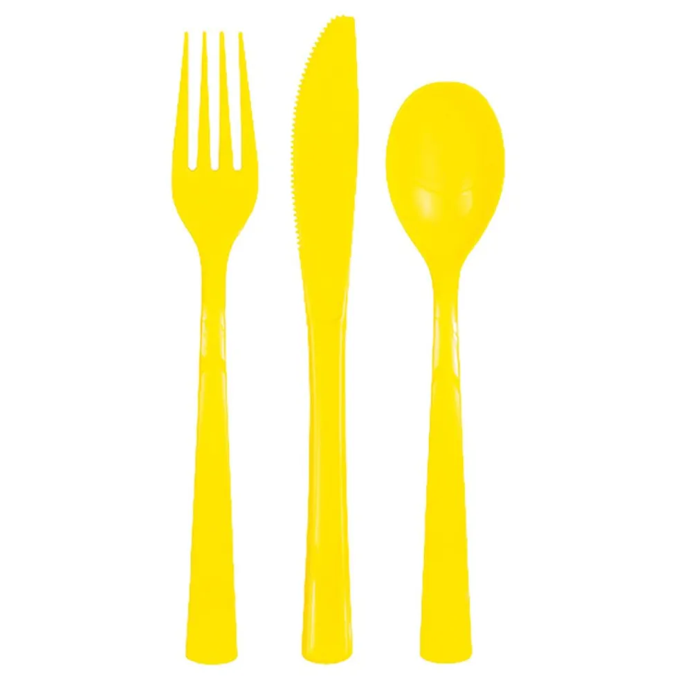 Plastbestick Gul