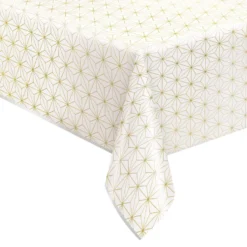 Plastduk Geometrisk Guld