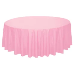 Plastduk Ljusrosa Rund