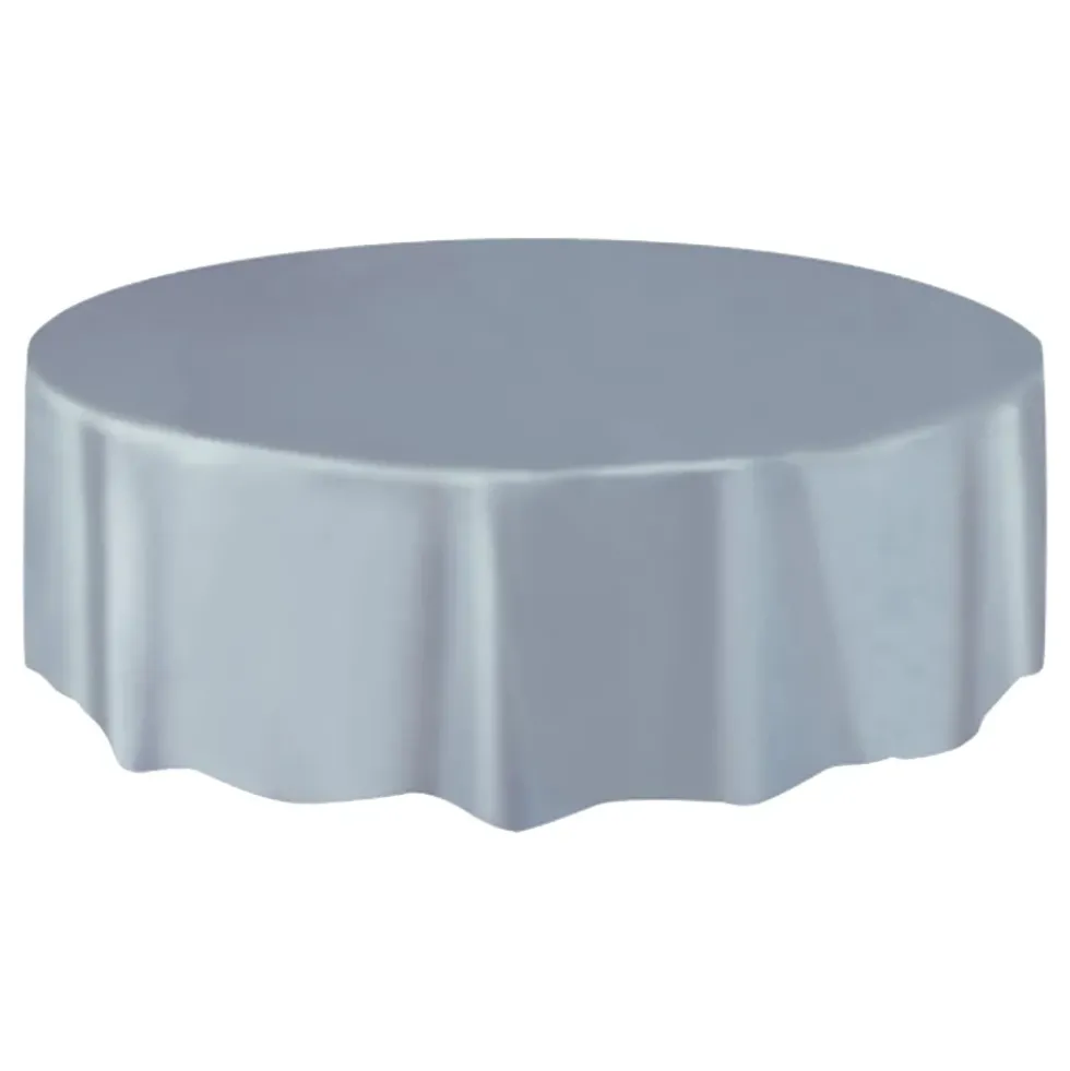 Plastduk Rund Silver