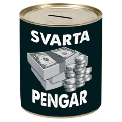 Plåtsparbössa Svarta Pengar