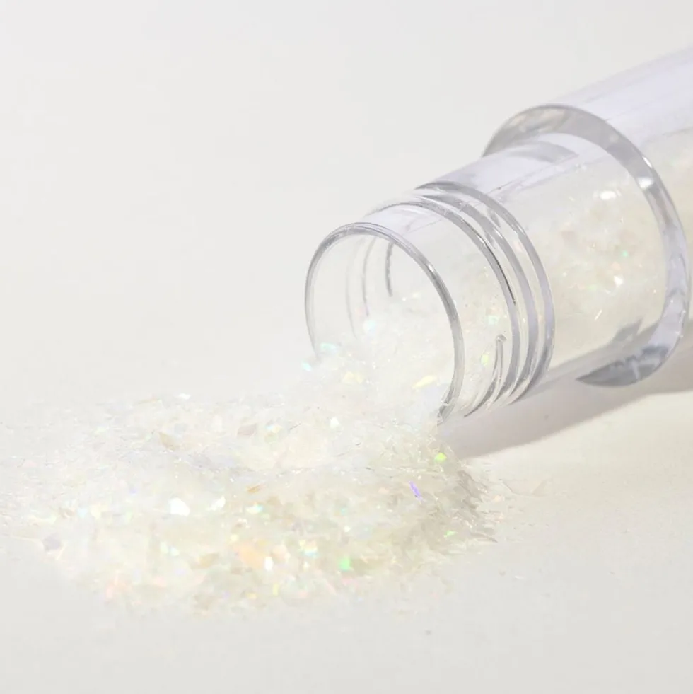 PME Ätbart Glitter Iriserande Vit Crystal