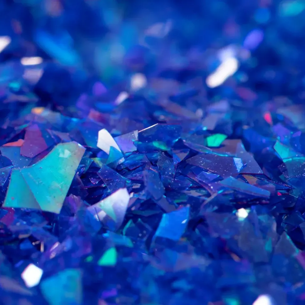 PME Ätbart Glitter Iriserande Blå