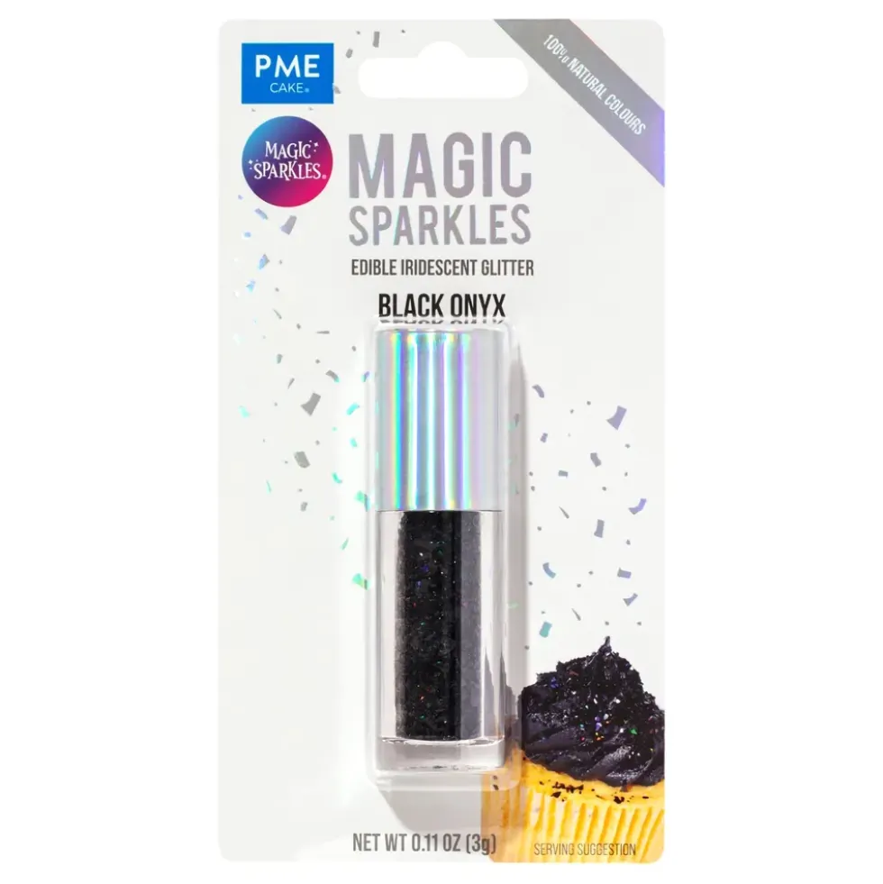 PME Ätbart Glitter Iriserande Svart