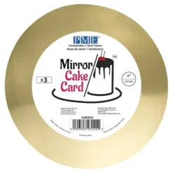 PME Tårtbricka Rund Guld Metallic