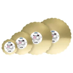 PME Tårtbricka Scallop Guld Metallic