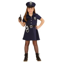 Polisklänning Barn Maskeraddräkt