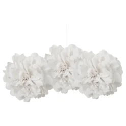 Pom Pom Mini Vita Hängande Dekoration