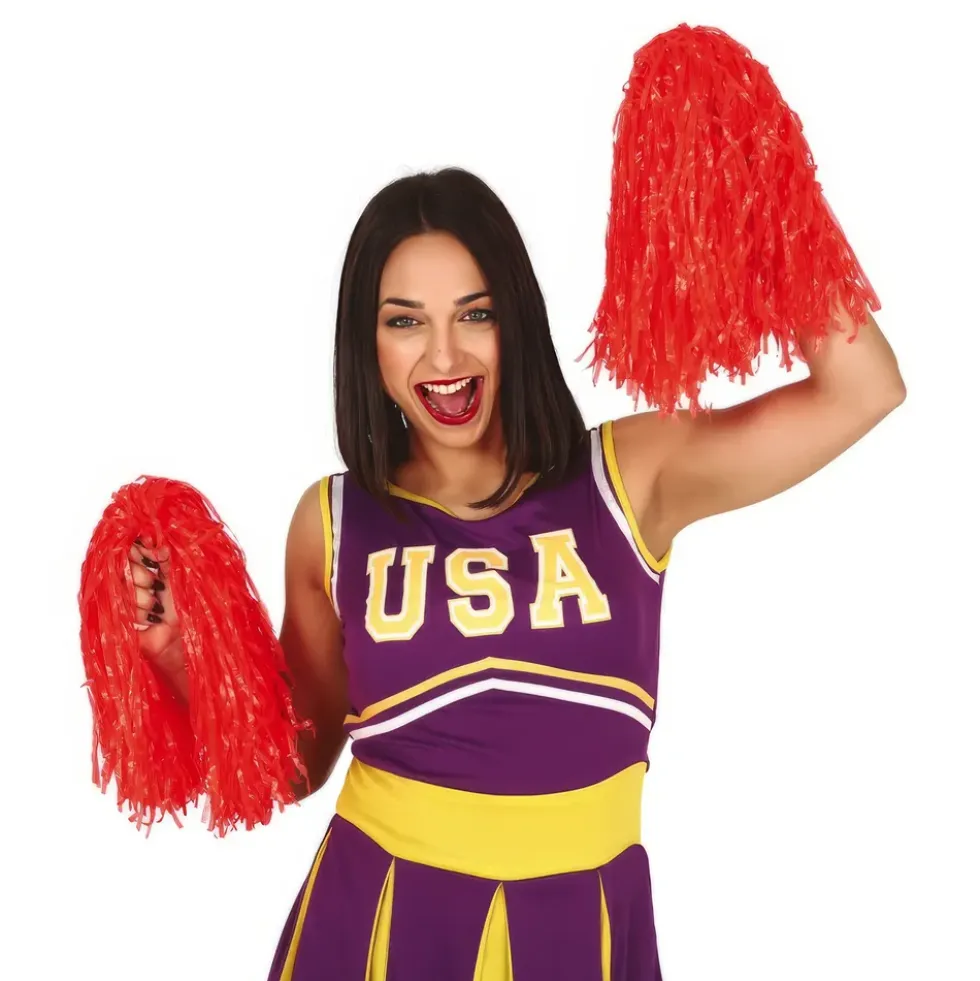 Pom Poms Röd