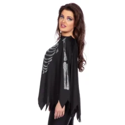 Poncho Skelett med Glitter