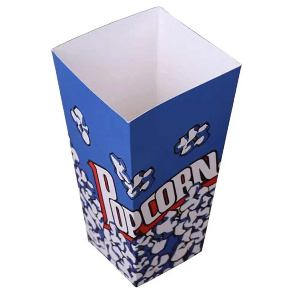Popcornbägare Blå
