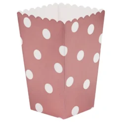 Popcornboxar Roséguld Prickar