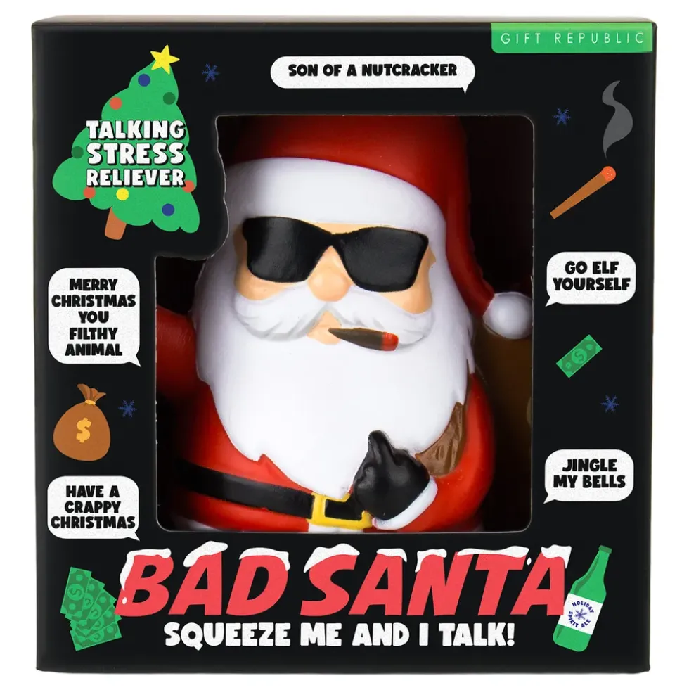 Pratande Stressboll Bad Santa