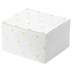 Presentboxar med Hjärtan Vit
