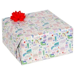 Presentpapper Happy Birthday Hooray