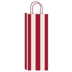 Presentpåse Flaska Randig Röd/Vit