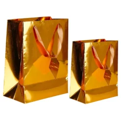 Presentpåse Folie Guld Metallic