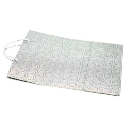 Presentpåse Glitter Silver