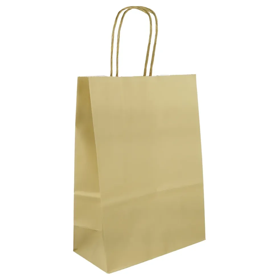 Presentpåse med Handtag Guld
