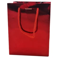 Presentpåse Röd Metallic