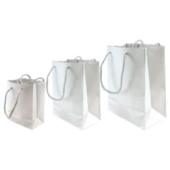Presentpåse Silver Glitter