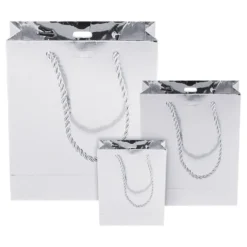 Presentpåse Silver Metallic