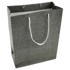 Presentpåse Svart Glitter