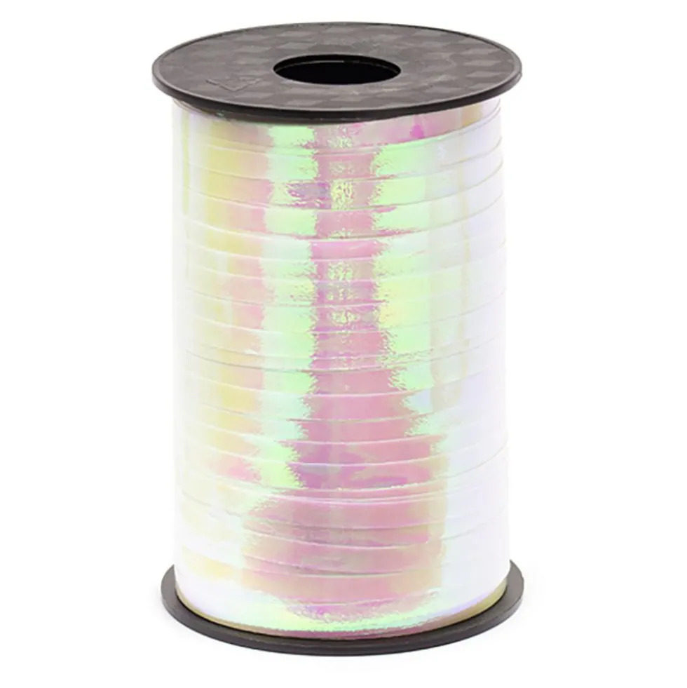 Presentsnöre Metallic Vit