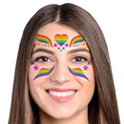 Pride Glitter Självhäftande Smink