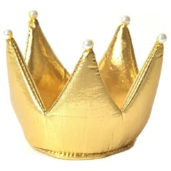 Prinsesskrona Guld med Pärlor Barn