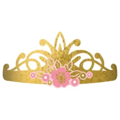Prinsess Tiaror Guld i Papper