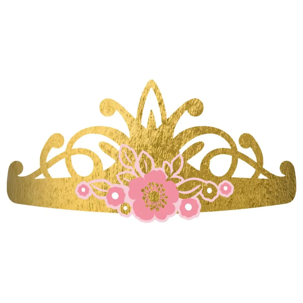 Prinsess Tiaror Guld i Papper
