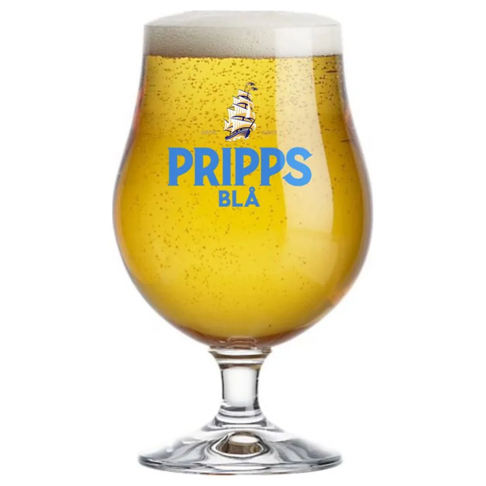 Pripps Blå Kupa Ölglas