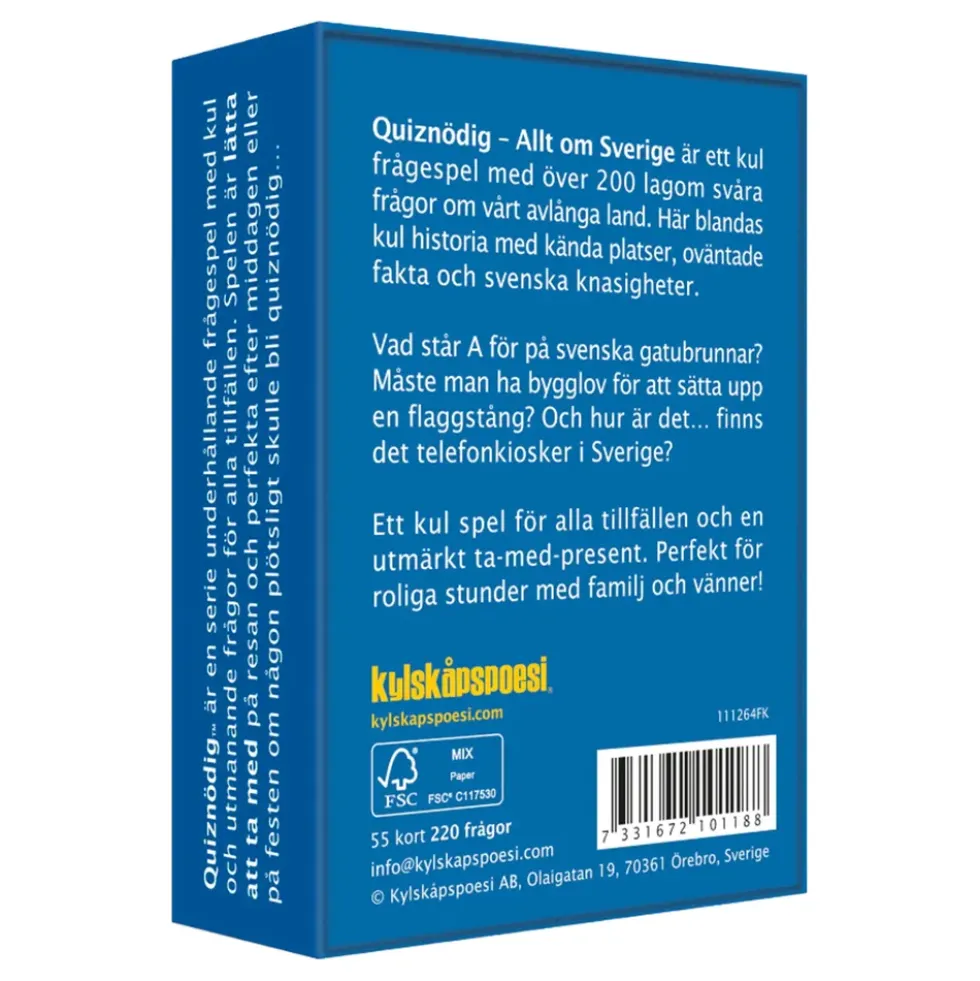 QuizNödig - Allt om Sverige