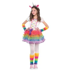 Rainbow Unicorn Barn Maskeraddräkt