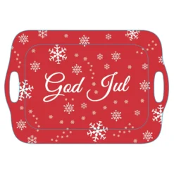 Röd Bricka God Jul